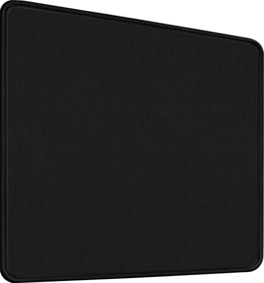 Mouse Pad, Black Mouse Pad, 11.8"X9.8"X0.12"Upgraded Durable Medium Mouse Pad with Stitched Edge, Classic Gaming Mouse Pad Non-Slip Rubber Base Waterproof Mouse Pad for Laptop, Office, Home