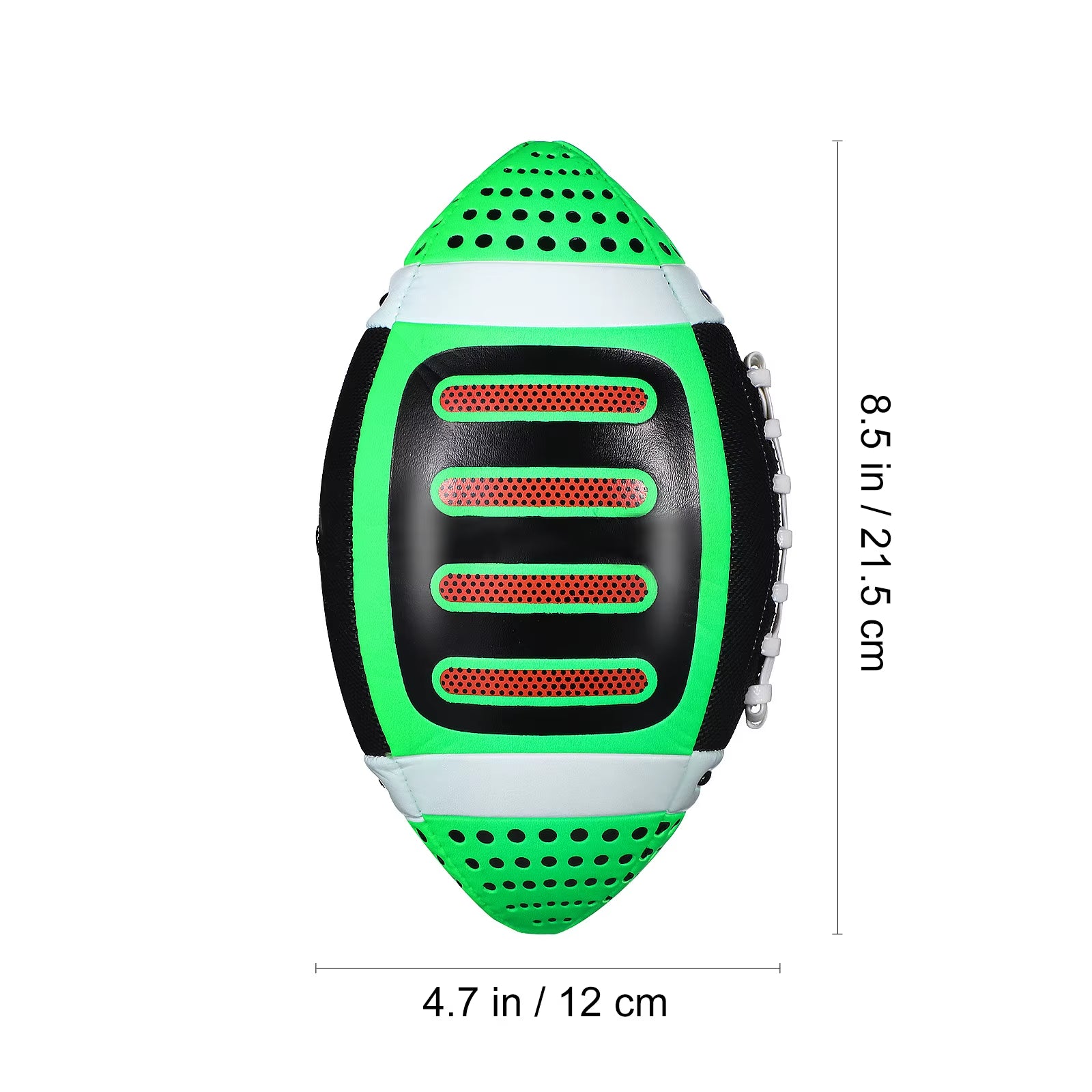 1 Green Youth Size Football Training Ball Small American Football Beach Rugby Ball Soccer Gear Durable Material Stylish Design