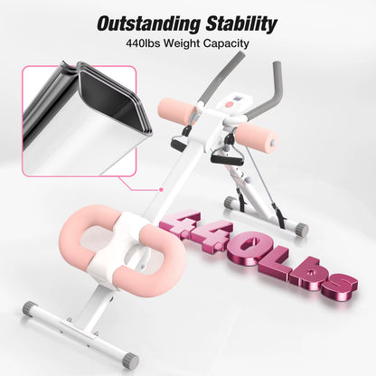 Warmounts Ab Trainer Core Workout Machine Exercise Equipment Abs Workout Gear Home Gym Fitness Equipment Crunch Trainer