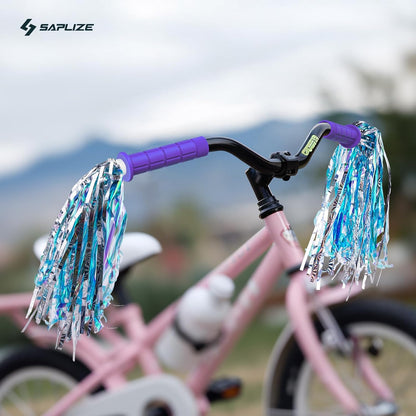 Bike Handlebar Grips, for Kids Girls Boys Bikes, Balance Bikes, Road Bikes and Sctoors, Length 4.9", Soft and Comfortable