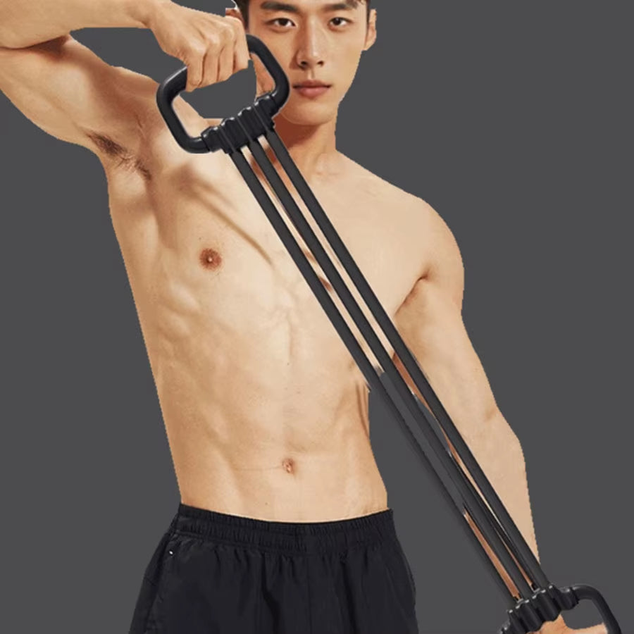 Adjustable Shoulder, Back, and Chest Muscle Trainer with Multi Functional Fitness High Elasticity Arm Stretching Elastic Rope