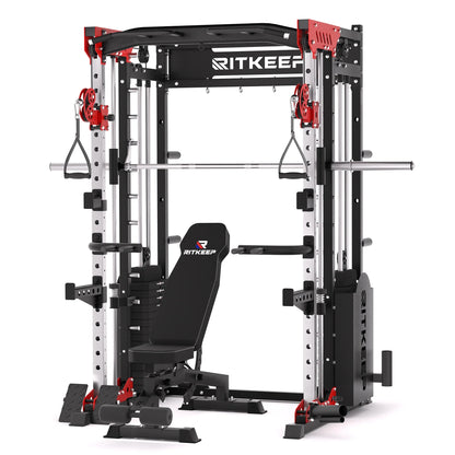 PMAX 5600 Home Gym Smith Machine - Integrated Weight System