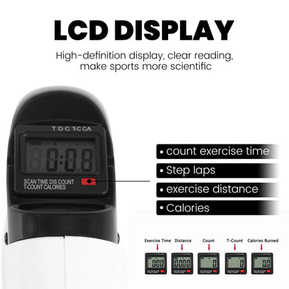 Under Desk Exercise Bike Foot Pedal Exerciser Mini Exercise Bike Equipment with LCD Screen Displays for Leg/Arm Exerciser While Sitting for Seniors Health,White