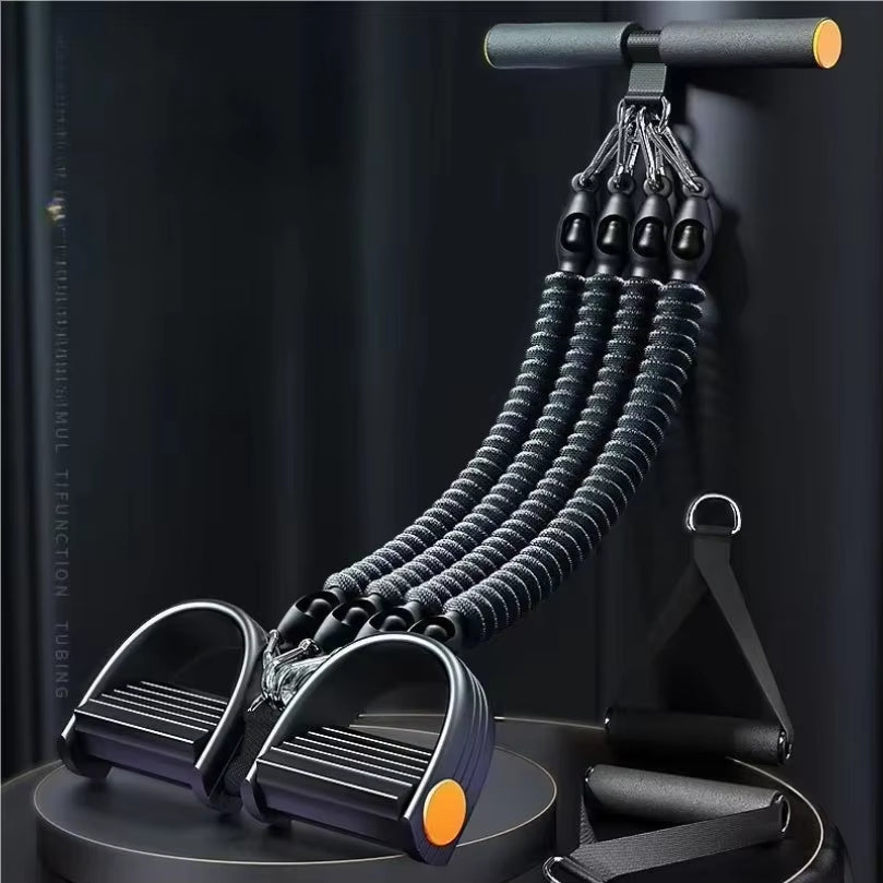 Pedal Tension Rope Abdominal Strength Elastic Rope Home Multi-Functional Fitness Resistance Band Exercise Fitness Equipment