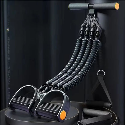 Pedal Tension Rope Abdominal Strength Elastic Rope Home Multi-Functional Fitness Resistance Band Exercise Fitness Equipment