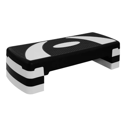 Balancefrom Fitness Lightweight Portable Adjustable Height Workout Aerobic Stepper Step Platform Trainer with Raisers