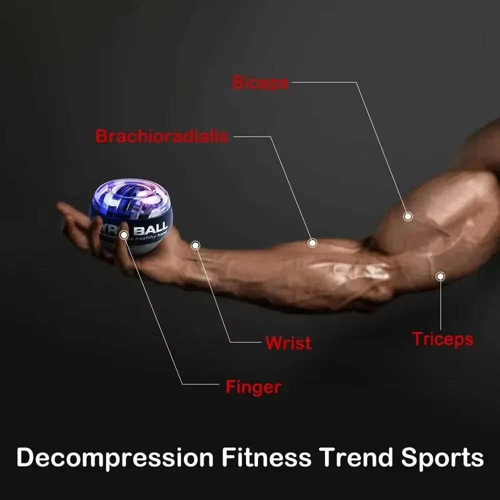 Wrist Ball Self-Starting Gyroscope Gyro Power Hand Ball Muscle Relax Arm Wrist Force Trainer Fitness Sport Equipment Strength
