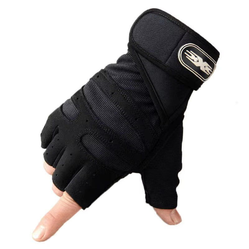Gym Fitness Gloves Heavyweight Training Men Women Non-Slip Bodybuilding Glove Extended Wrist Support Bicycle Cycling Gloves