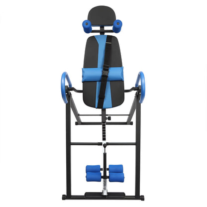 Inversion Table Blue/Black/Black＆Red 4 Inverted Gear Handstand Machine Gym Foldable Back Stretcher Inversion Assist Device