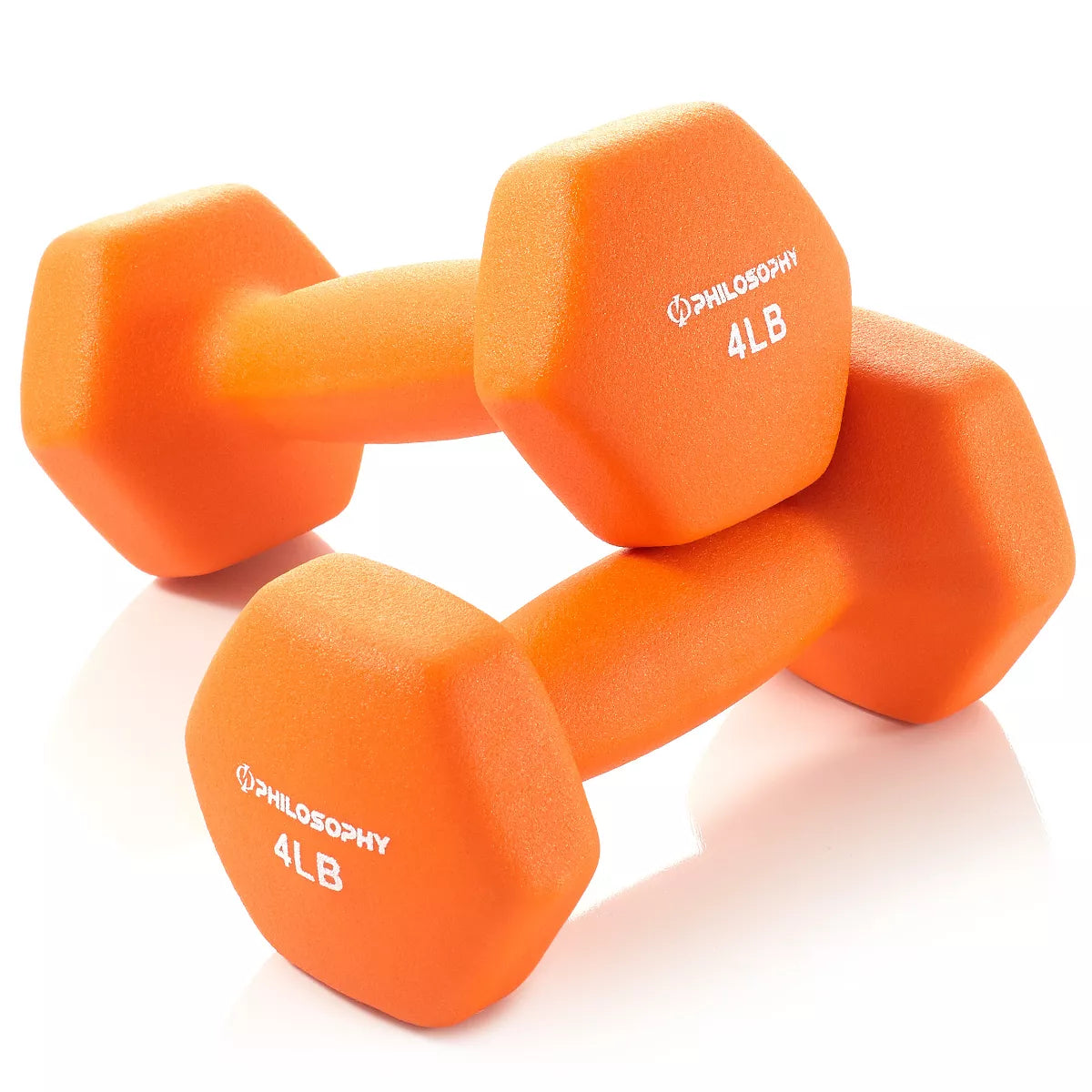 Philosophy Gym Set of 2 Neoprene Dumbbell Hand Weights, Hexagon Shape