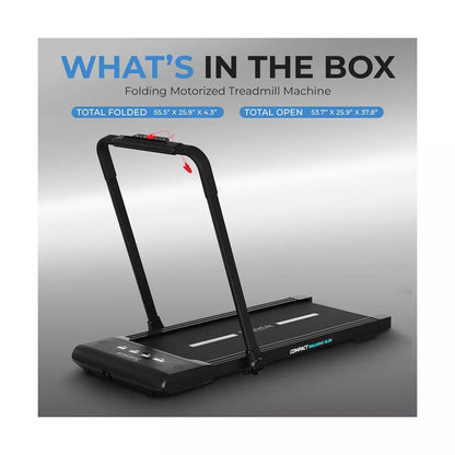 Serenelife Foldable Motorized Treadmill SLFOLD20 - Portable Home Gym Fitness Equipment