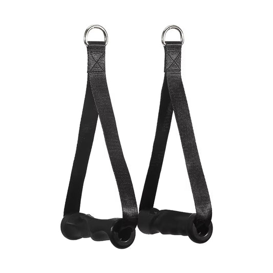 Fitness Grip Double Head Rope Pull down Handle Triceps Biceps Back Muscle Strength Training Gym Grips Work Weights Equipment