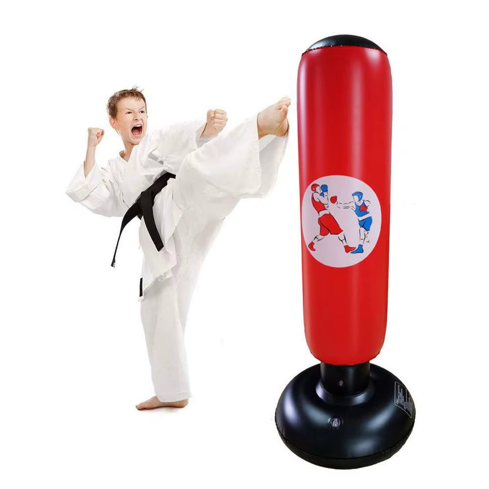 Home Boxing Punching Bag Sandbag Iatable Boxing Column Tumbler Sandbag Kick Martial Arts Training Equipment