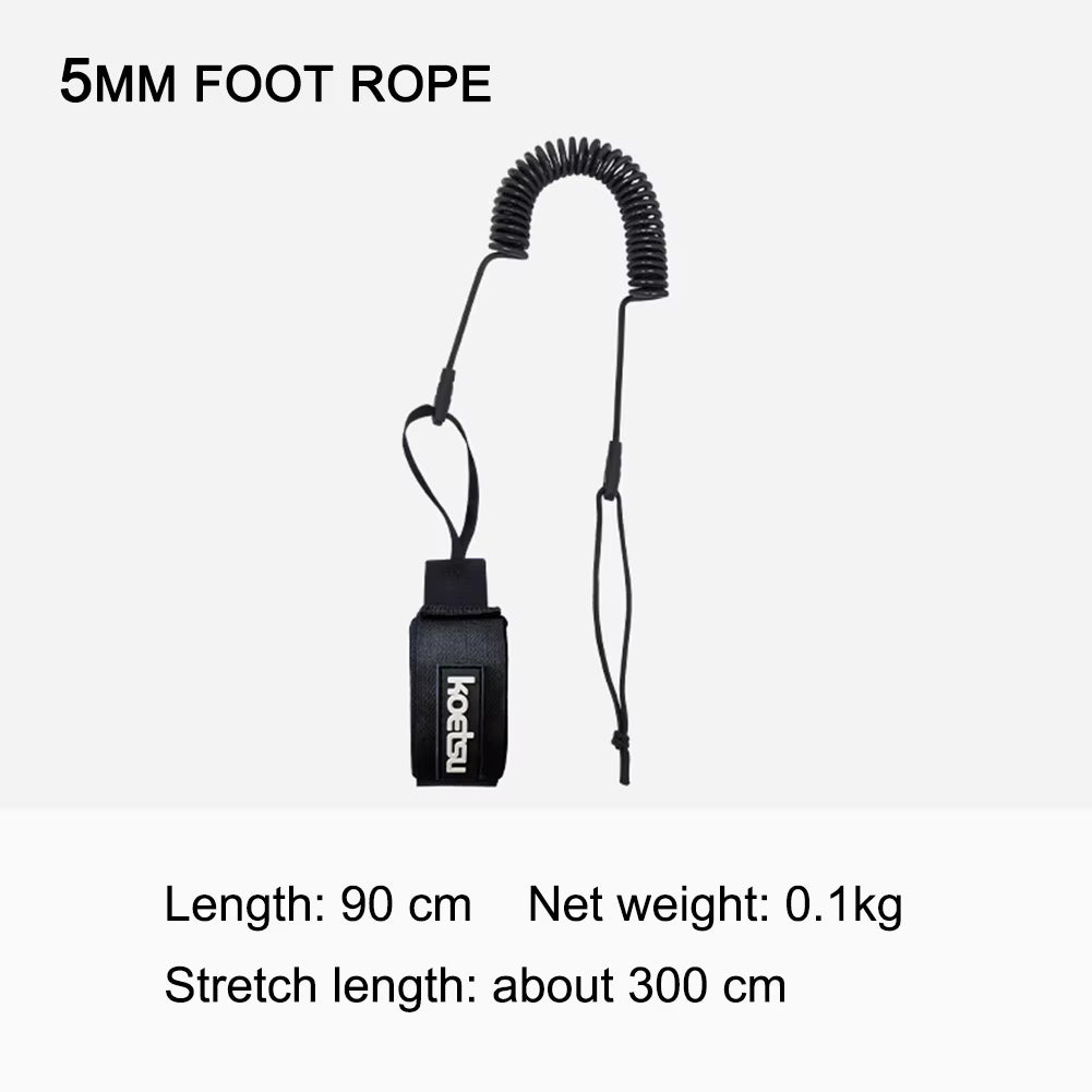 Surf Sup Ankle Leash Surfing Elastic Coiled Stand up Paddle Board Leg Rope Surfboard Ankle Leash Surfboard Leash Leg Rope