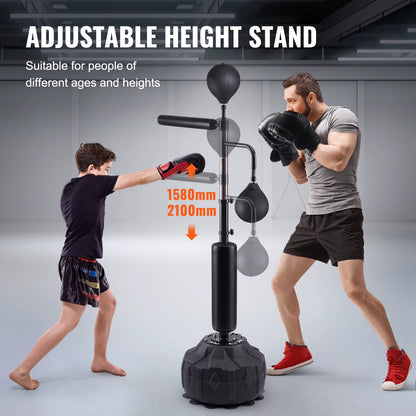 Succebuy Boxing Speed Trainer Punching Bag with Stand Reflex Boxing Bag for Teen&Adults Height Adjustable Free Standing Bag Set