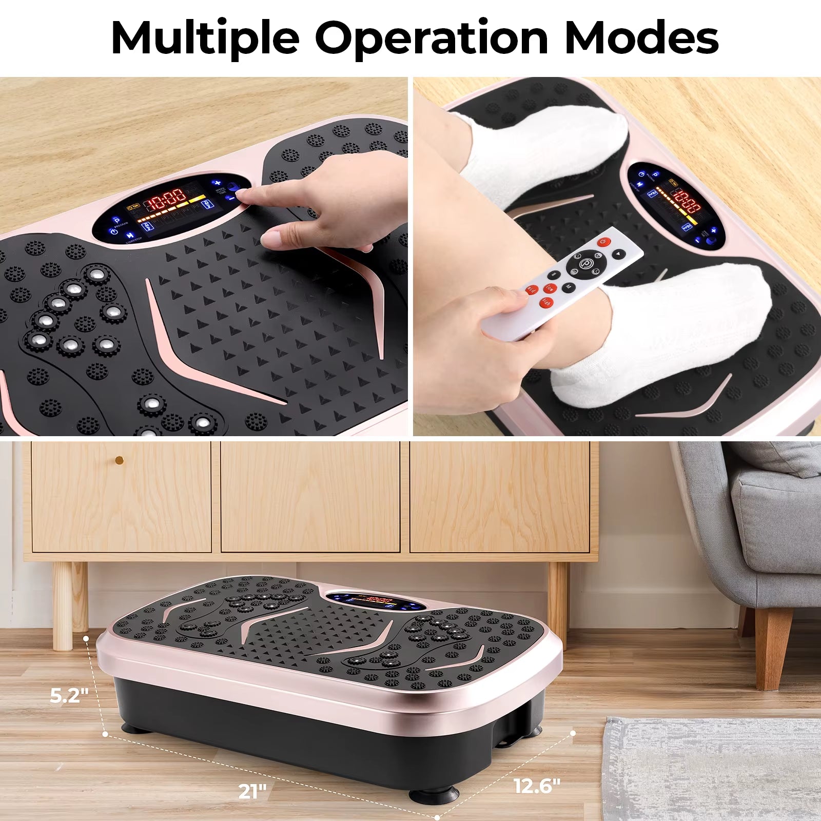 Vibration Plate Exercise Machine, Vibration Plate for Lymphatic Drainage, Whole Body Workout Vibrate Fitness Platform
