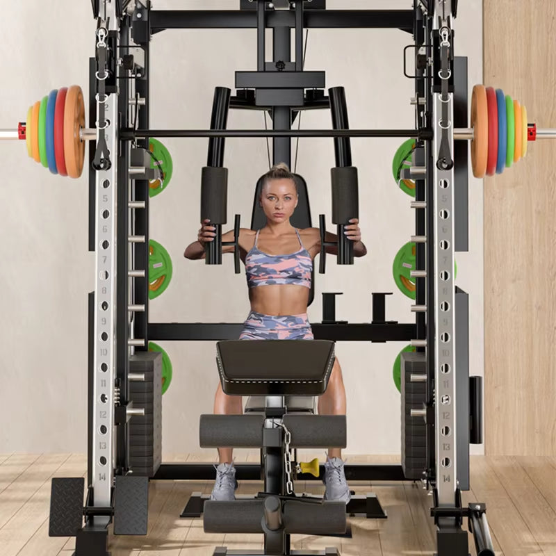Professional Smith Comprehensive Trainer Home Multi Functional Combination Fitness Equipment Flying Bird Squatting Longmen Frame