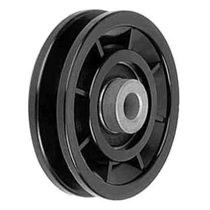 Nylon Bearing Pulley Wheel round Black Wheel Cable Gym Fitness Equipment Part Exercise Machine Part and Pulley Accessory