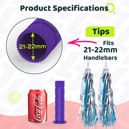 Bike Handlebar Grips, for Kids Girls Boys Bikes, Balance Bikes, Road Bikes and Sctoors, Length 4.9", Soft and Comfortable